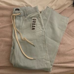 Urban Outfitters straight leg jeans with tie